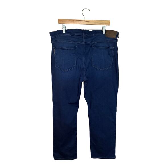 PAIGE Normandie Straight Leg Jeans Men’s Size 38x30 Dark Wash Blue Denim Stretch - Picture 3 of 7